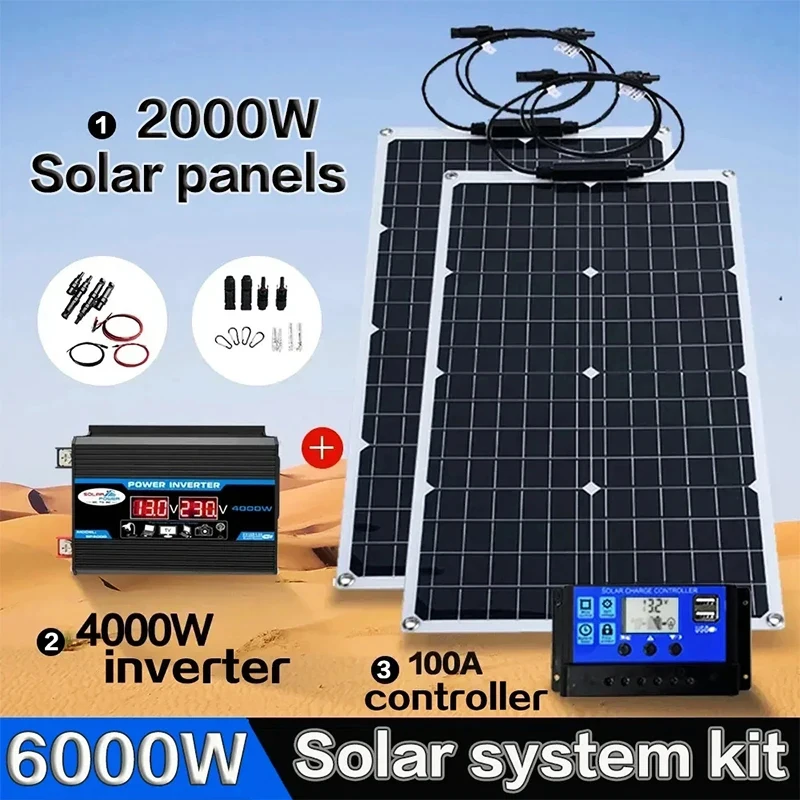Grid Tie Inverter Limiter 2000W - Alles-in-één zonnekit van 2000 W |
