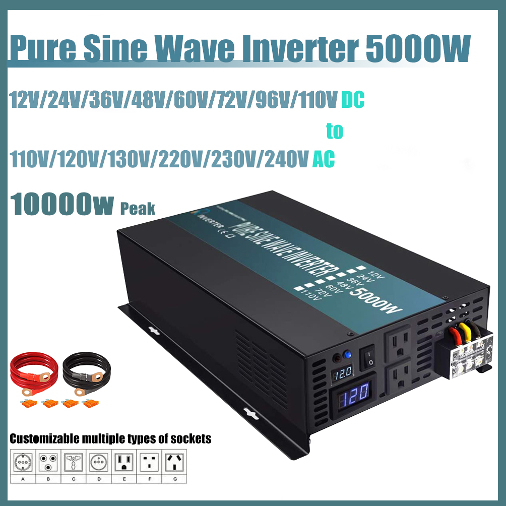 Off Grid Zuivere Sinus Zonne-e - Pure Sine Wave Inverter 5000W 48V 220V recensie en prijs