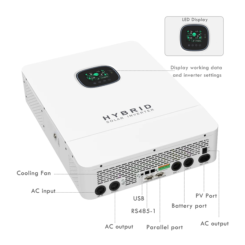 110V 220V Hybride Off-Grid Sol - Split Phase Inverter 10Kw 110V 220V recensie en prijs