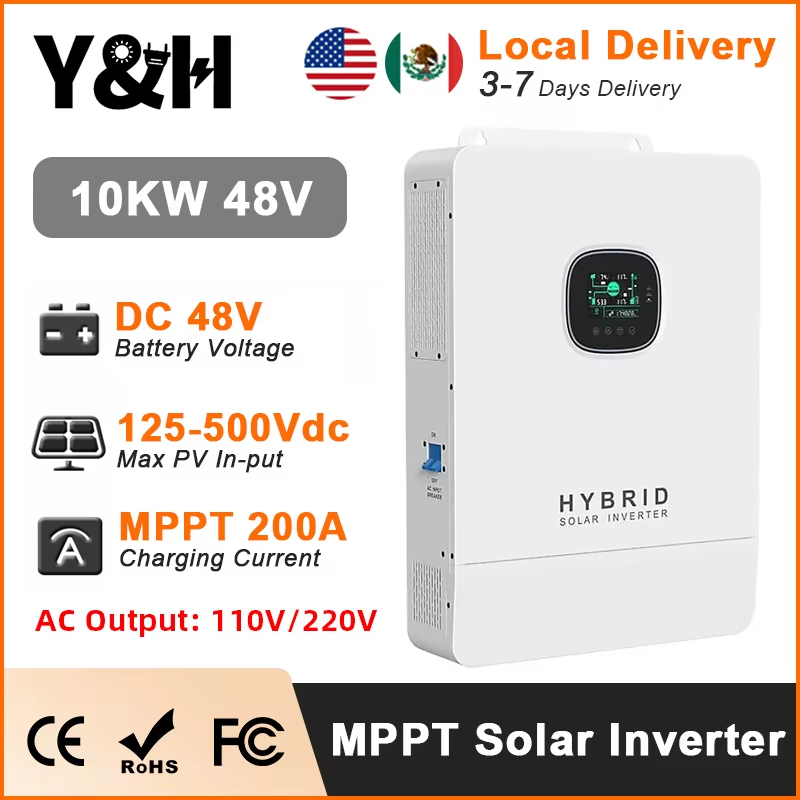 Y&H 10KW hybride zonne-omvorme - Split Phase Inverter 10Kw 110V 220V recensie en prijs