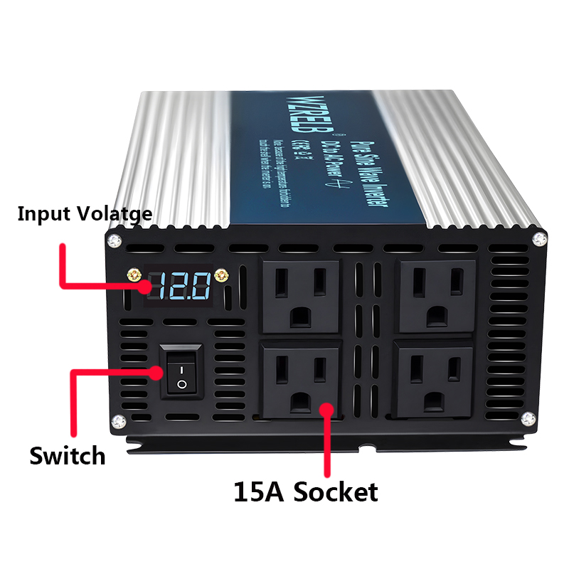 3000W Zuivere Sinus Omvormer 1 - Inverter Pure Sine Wave 60Hz 120V 3000W recensie en prijs