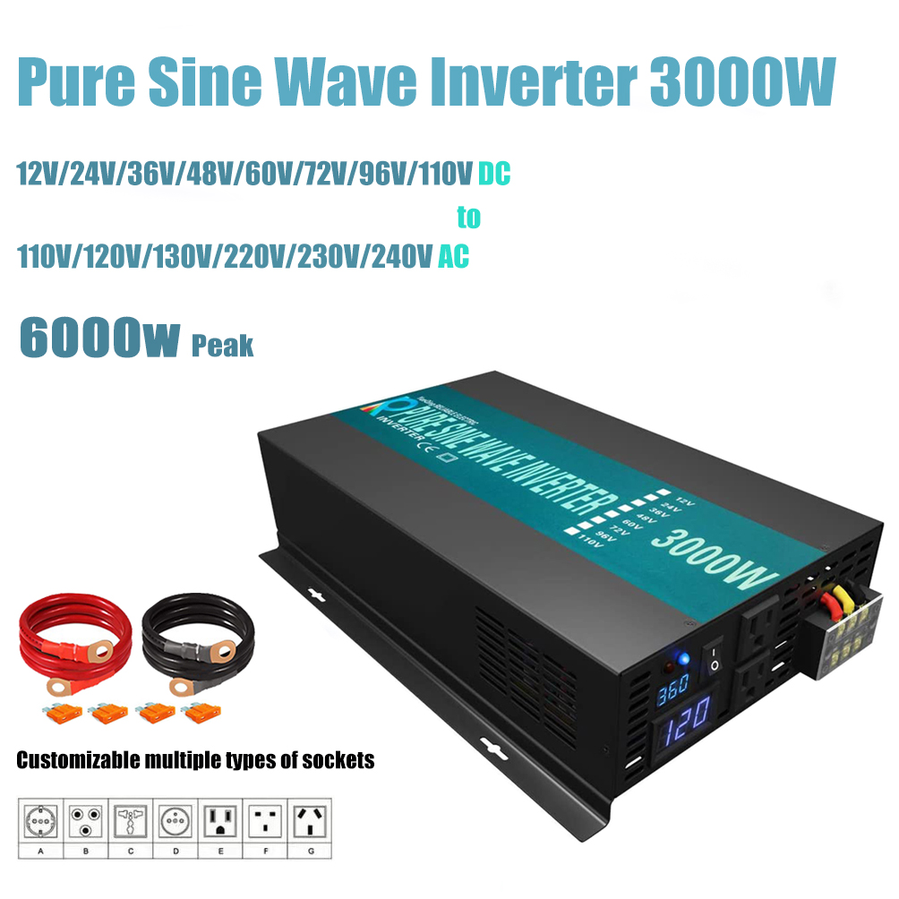 Betrouwbare Zuivere Sinus Omvo - Inverter Pure Sine Wave 60Hz 120V 3000W recensie en prijs